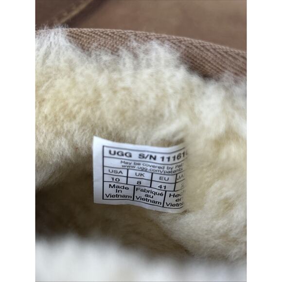 UGG Classic Ultra Mini Platform Chestnut Size 10 Boots 1116109 Booties Wool - Picture 14 of 16